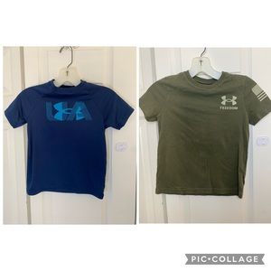 UA Boys XS Shirt Lot, EUC